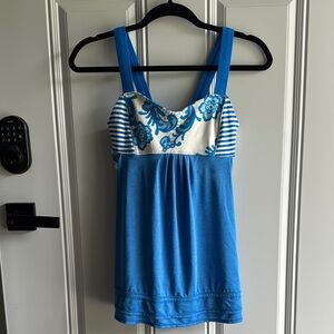 Lululemon Blue Floral Women's Bra Top